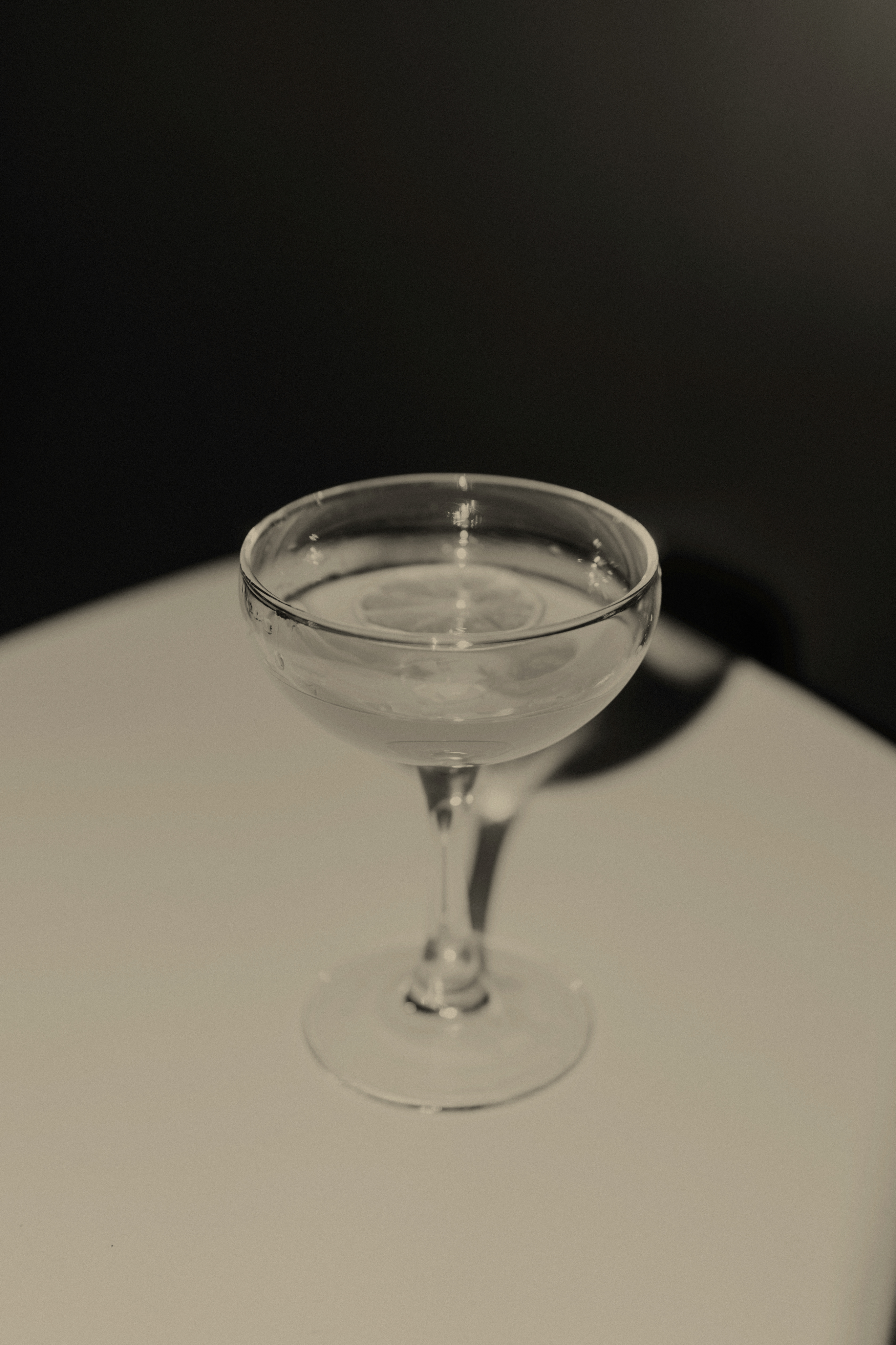 a cocktail in a coupe glass